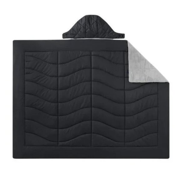 Hands Free Weatherproof Vintage Summit Outdoor Blanket Black - Picture 7 of 7